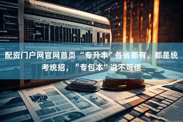 配资门户网官网首页 “专升本”各省都有，都是统考统招，“专包本”说不可信